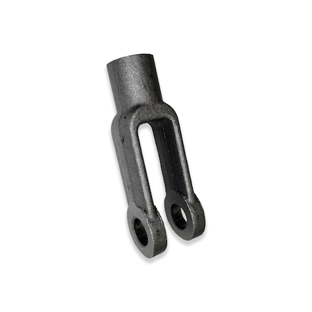 Aztec Lifting Hardware Yoke End, 1020 Carbon Steel, Plain, Blank Thrd Sz, 2-1/2 in Overall Lg YK38-NT